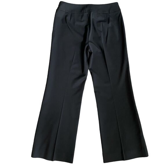Lafayette 148 Dress Pants 8 Black Mid Rise Straight Leg Wool Career Classic - Picture 2 of 8